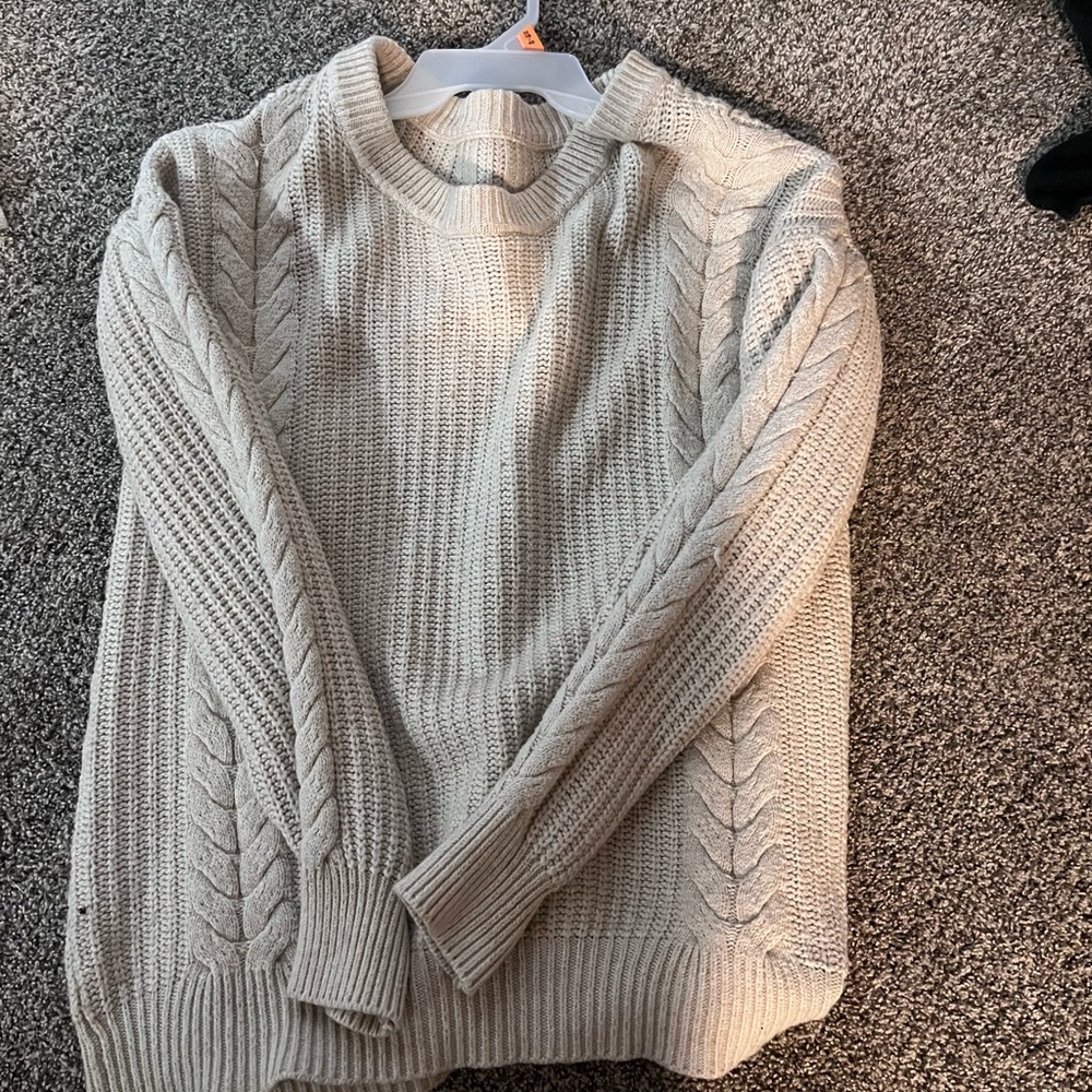 Oversized Sweater. Off-White. Size Large, fits like an X-Large